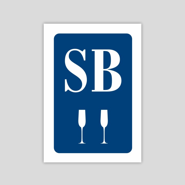 Placa distintivo Salón de Banquetes dos copas - Castilla y León