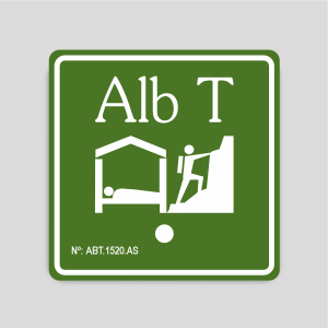 Placa distintivo Albergue turístico primera categoría - Asturias