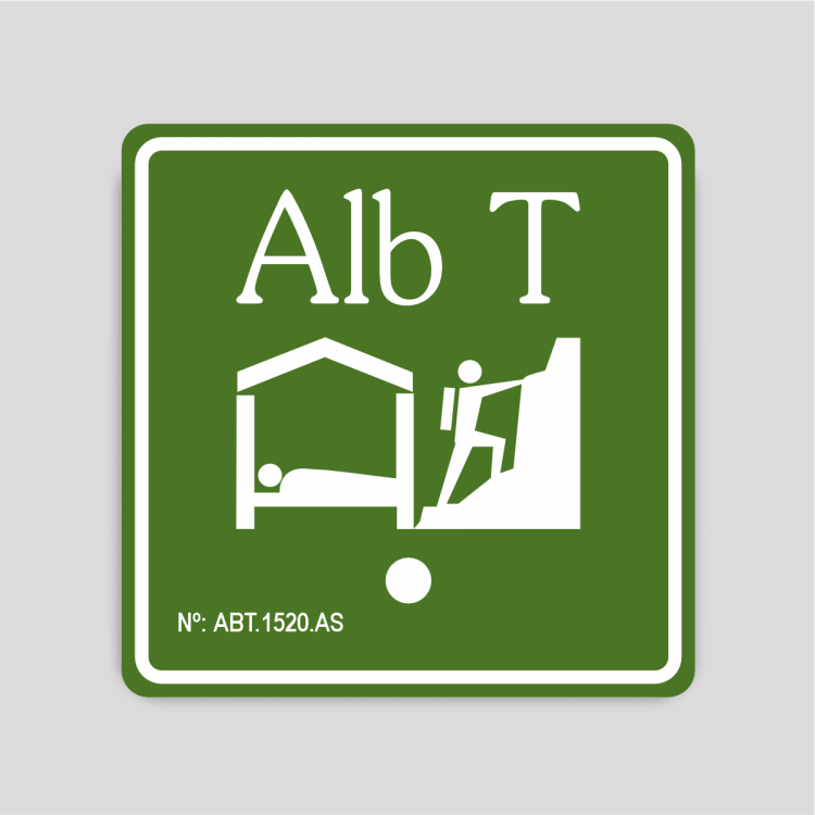 Placa distintivo Albergue turístico primera categoría - Asturias