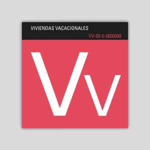 Placa distintivo - Vivienda Vacacional - Canarias
