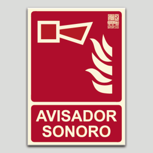 Cartel de Avisador sonoro