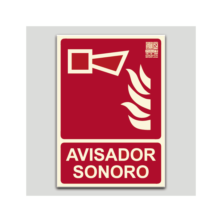 Cartel de Avisador sonoro