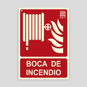 Cartel de Boca de incendio