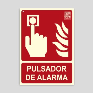 Cartel de Pulsador de alarma