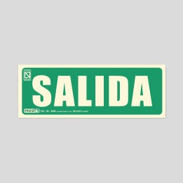 Cartell de salida fotoluminiscent