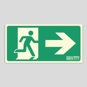 Salida de emergencia a la derecha