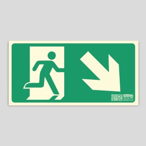 Exit to the right going down