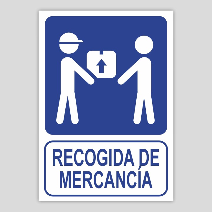 Collection of goods sign