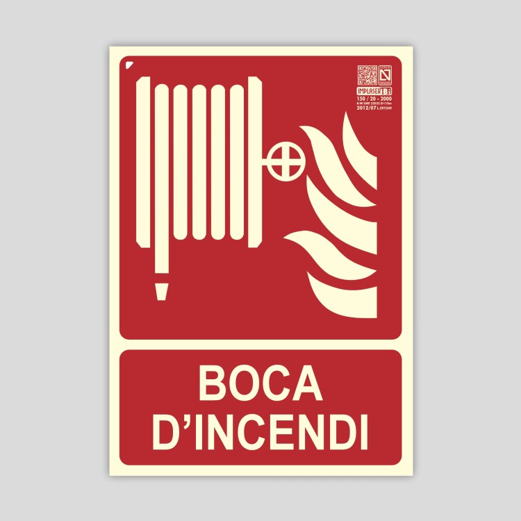 Cartel de Boca de incendio Cartel de Boca de incendio