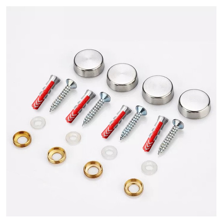 Tornillos y embellecedores cromados (4uds) Tornillos y embellecedores cromados (4uds)