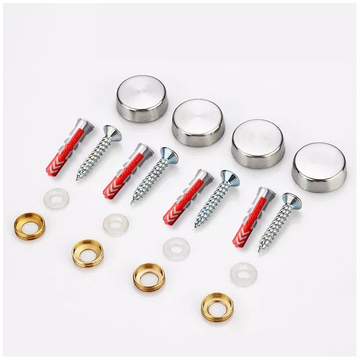 Chrome screws and trim (4 units)