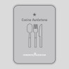Placa distintiu Restaurant cuina autòctona un estel - Comunitat Valenciana