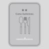 Placa distintivo Restaurante cocina autóctona dos estrellas - Comunidad Valenciana