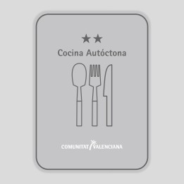 Distinctive plate Two-star native cuisine restaurant - Valencian Community