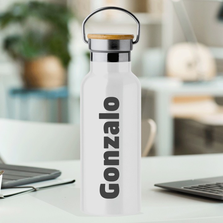 Botella de agua de acero inoxidable personalizada