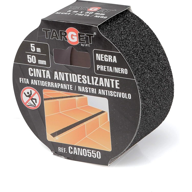 Cinta adhesiva antideslizante Negra 5m x 50mm