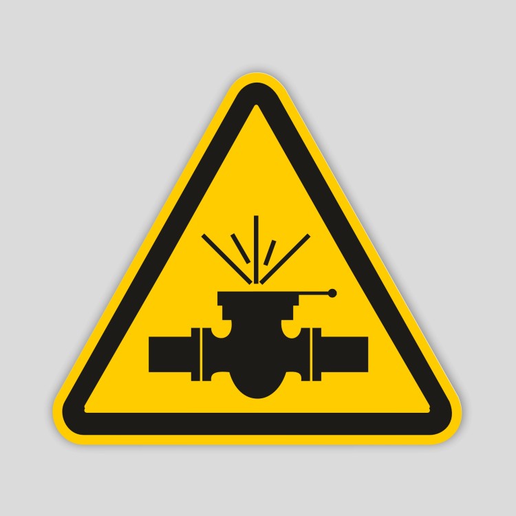 High pressure danger
