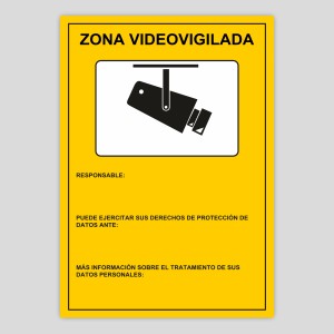 Zona Videovigilada personalizable