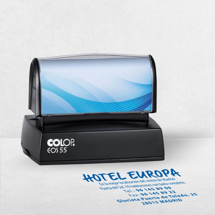 EOS55 stamp, size 40x63mm