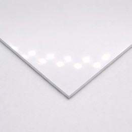 White lacquered aluminum