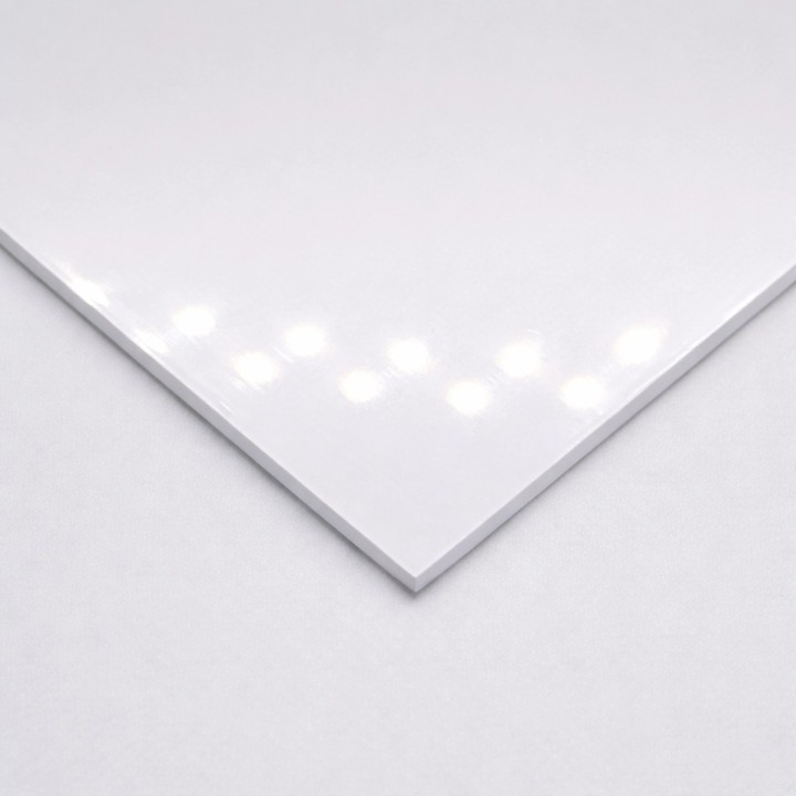 Alumini lacat blanc