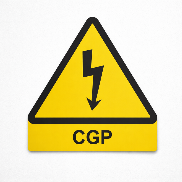Riesgo eléctrico - CGP en acrílico PMMA