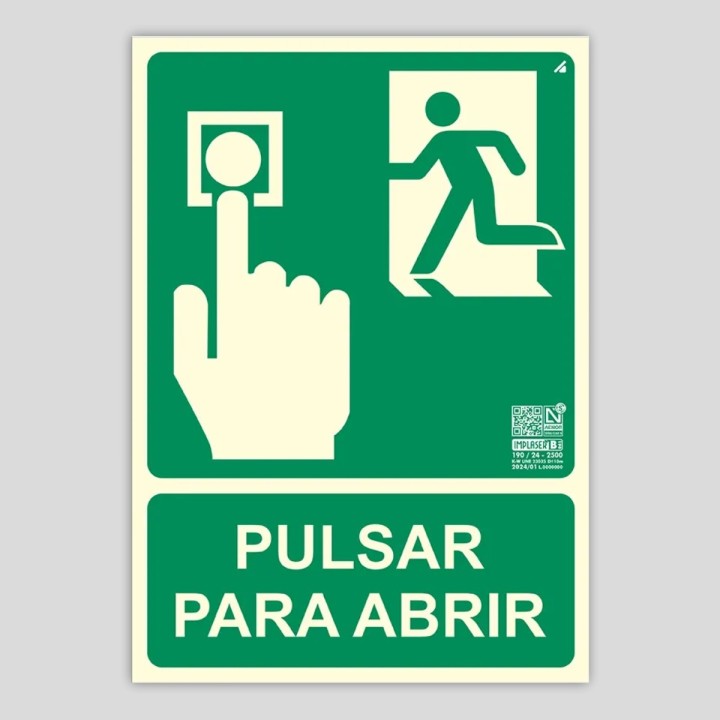 Press to open