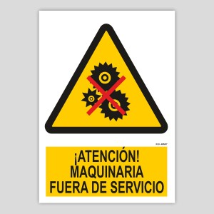 Atenció, maquinària fora de servei