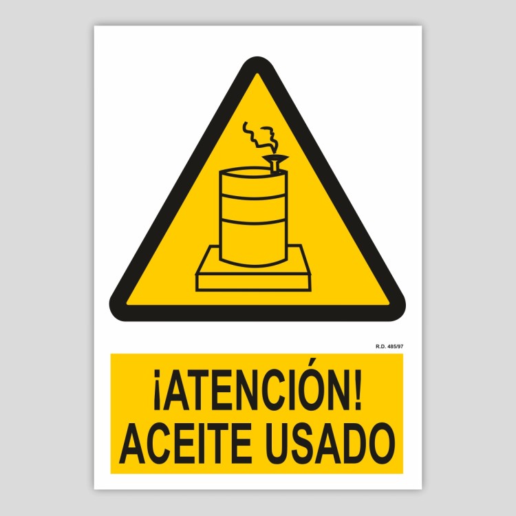 Atenció, oli usat