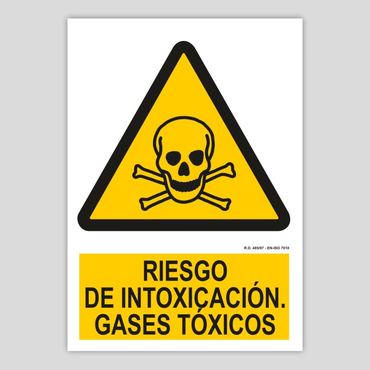 Risk of poisoning, toxic gases