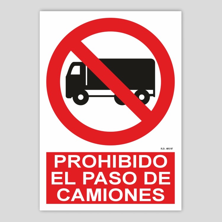 Prohibit el pas de camions