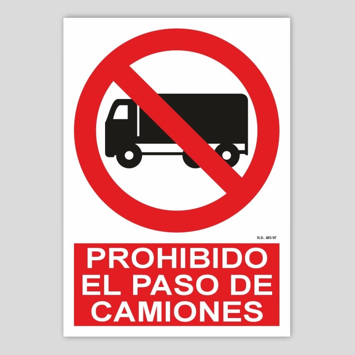 Trucks prohibited