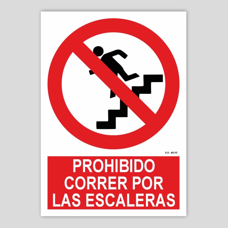 Prohibido correr por las escaleras