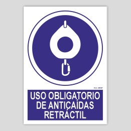 Uso obligatorio de anticaídas retráctil
