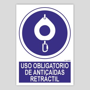 Uso obligatorio de anticaídas retráctil