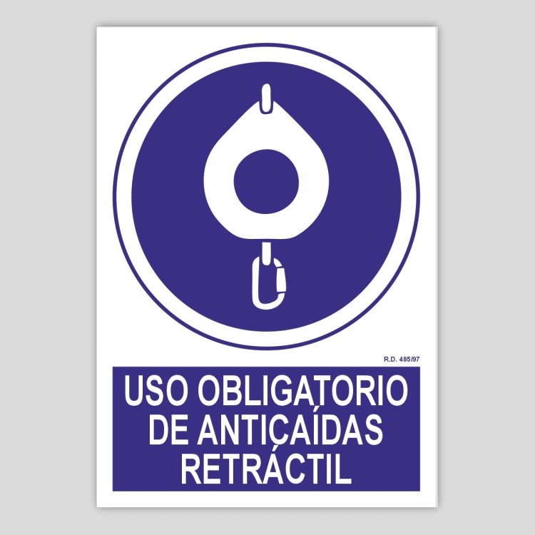 Mandatory use of retractable fall arrest device