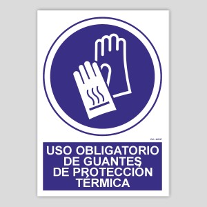 Ús obligatori de guants de protecció tèrmica