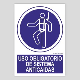Uso obligatorio de sistema anticaídas