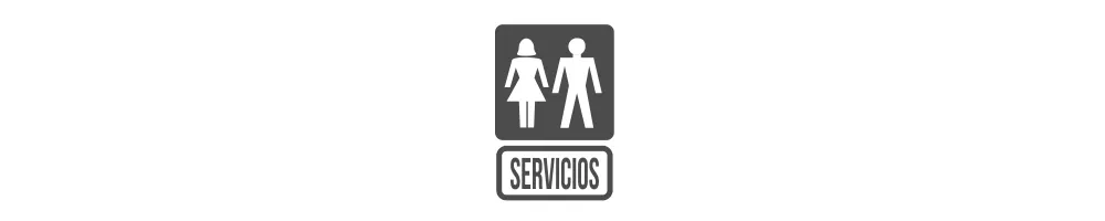 Carteles y adhesivos con señales informativas