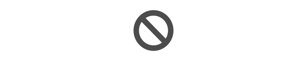 Prohibition w/o text