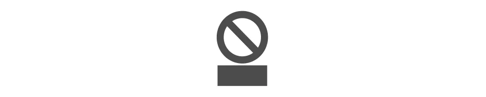 Cartells de prohibició amb text