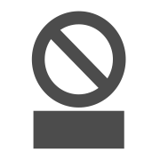 Prohibition signs with text